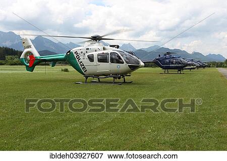 "Helicopter EC 135 Eurocopter of the federal police, behind the Allgau Alps, near Fussen, Ostallgau, Allgau, Upper Swabia, Swabia, Bavaria, Germany, Europe" View Large Photo Image Stock Photo - "Helicopter EC 135 Eurocopter of the federal police, behind the Allgau Alps, near Fussen, Ostallgau, Allgau, Upper Swabia, Swabia, Bavaria, Germany, Europe". Fotosearch