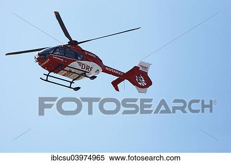 "Helicopter of the German air rescue ambulance service with the wording """"Notarzt"""", German for emergency doctor, Germany, Europe" View Large Photo Image Stock Photography - "Helicopter of the German air rescue ambulance service with the wording """"Notarzt"""", German for emergency doctor, Germany, Europe". Fotosearch