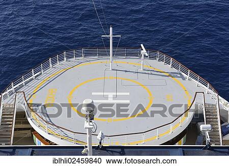 Helipad on a cruise ship View Large Photo Image Stock Image - Helipad on a cruise ship. Fotosearch