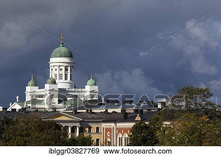 Stock Photo - "Helsinki Cathedral, Kruununhaka, Helsinki, Finland, Europe". Fotosearch