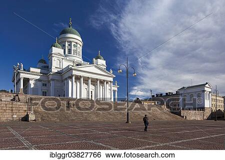 Stock Photograph - "Helsinki Cathedral, Senate Square, Kruununhaka, Helsinki, Finland, Europe". Fotosearch