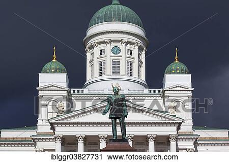 "Helsinki Cathedral with the Alexander II Memorial, Senate Square, Kruununhaka, Helsinki, Finland, Europe" View Large Photo Image Stock Image - "Helsinki Cathedral with the Alexander II Memorial, Senate Square, Kruununhaka, Helsinki, Finland, Europe". Fotosearch