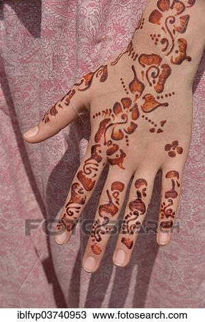 "Henna tattoos or mehndi tattoos on a woman's hand, Marrakesh, Marrakesh-Tensift-El Haouz region, Morocco, Africa" View Large Photo Image Stock Image - "Henna tattoos or mehndi tattoos on a woman's hand, Marrakesh, Marrakesh-Tensift-El Haouz region, Morocco, Africa". Fotosearch