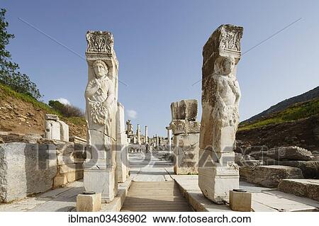 "Hercules Gate, Ephesus, Selcuk, Izmir Province, Aegean Region, Turkey, Asia" View Large Photo Image Stock Image - "Hercules Gate, Ephesus, Selcuk, Izmir Province, Aegean Region, Turkey, Asia". Fotosearch