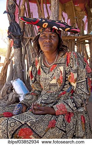 "Herero woman with typical headdress, Namibia, Africa" View Large Photo Image Picture - "Herero woman with typical headdress, Namibia, Africa". Fotosearch