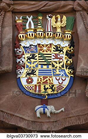 "Heritage-protected crest on the District Court building, Altenburg, Thuringia, Germany, Europe" View Large Photo Image Stock Image - "Heritage-protected crest on the District Court building, Altenburg, Thuringia, Germany, Europe". Fotosearch