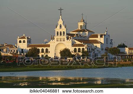 "Hermitage of El Rocio in the lagoon of the Donana National Park, El Rocio, Costa de la Luz, Andalusia, Spain, Europe" View Large Photo Image Stock Image - "Hermitage of El Rocio in the lagoon of the Donana National Park, El Rocio, Costa de la Luz, Andalusia, Spain, Europe". Fotosearch