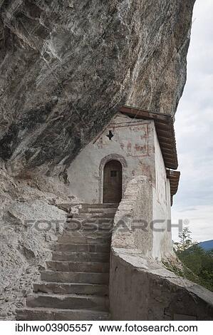 "Hermitage of San Paolo, built into the rock wall, Sarca Valley, near Arco, Trentino-Alto Adige, Italy, Europe" View Large Photo Image Stock Photo - "Hermitage of San Paolo, built into the rock wall, Sarca Valley, near Arco, Trentino-Alto Adige, Italy, Europe". Fotosearch