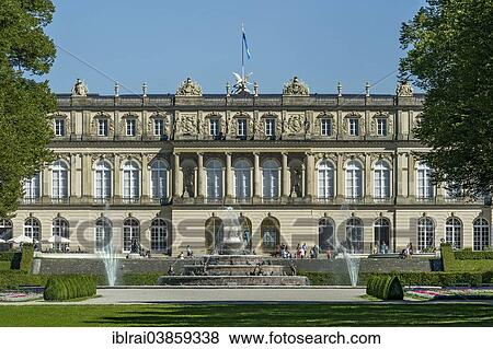 "Herrenchiemsee New Palace, Fountain of Latona, Schlosspark palace gardens, Herreninsel island, Chiemsee lake, Chiemgau, Upper Bavaria, Bavaria, Germany, Europe" View Large Photo Image Stock Photo - "Herrenchiemsee New Palace, Fountain of Latona, Schlosspark palace gardens, Herreninsel island, Chiemsee lake, Chiemgau, Upper Bavaria, Bavaria, Germany, Europe". Fotosearch