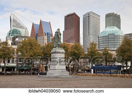 "Het Plein, the Square, with the statue of William of Orange, skyscrapers at the back, The Hague, Holland, The Netherlands, Europe" View Large Photo Image Stock Image - "Het Plein, the Square, with the statue of William of Orange, skyscrapers at the back, The Hague, Holland, The Netherlands, Europe". Fotosearch