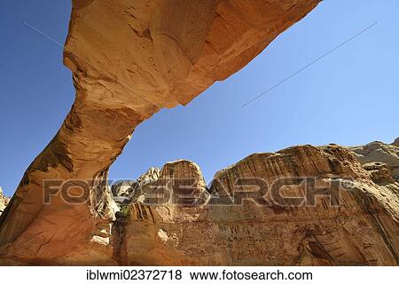 Stock Photo - "Hickman Bridge Trail, Capitol Reef National Park, Utah, USA". Fotosearch