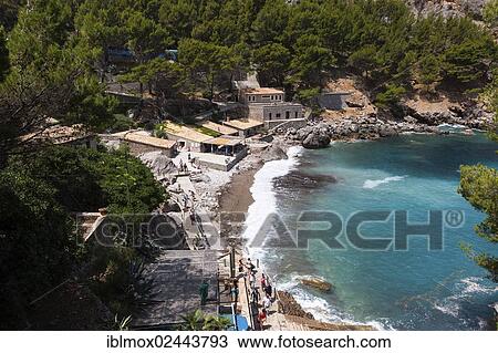 "Hidden Bay of Sa Calobra, Tramuntana Mountains, Majorca, Balearic Islands, Mediterranean Sea, Spain, Europe" View Large Photo Image Stock Image - "Hidden Bay of Sa Calobra, Tramuntana Mountains, Majorca, Balearic Islands, Mediterranean Sea, Spain, Europe". Fotosearch