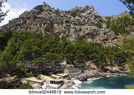 "Hidden cove of Sa Calobra, Tramuntana mountains, Mallorca, Majorca, Balearic Islands, Spain, Europe" View Large Photo Image Stock Photo - "Hidden cove of Sa Calobra, Tramuntana mountains, Mallorca, Majorca, Balearic Islands, Spain, Europe". Fotosearch