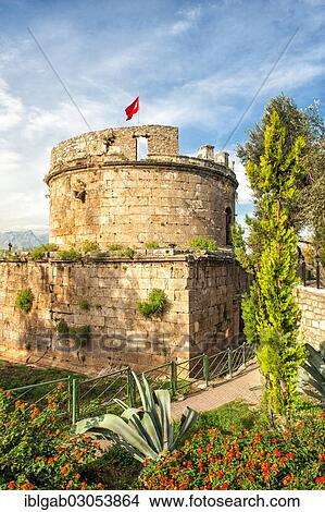 "Hidirlik Tower, Antalya, Southwest Turkey, Turkey, Asia" View Large Photo Image Picture - "Hidirlik Tower, Antalya, Southwest Turkey, Turkey, Asia". Fotosearch