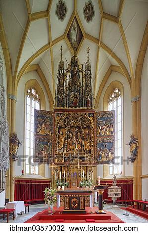 Stock Image - "High altar, Pilgrimage Church of St. Vinzenz, Heiligenblut am Grossglockner, Spittal an der Drau, Carinthia, Austria, Europe". Fotosearch