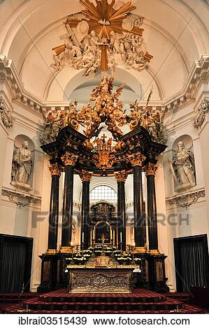 "High altar with the Holy Trinity in its glory, Cathedral of St. Salvator, Fulda, Hesse, Germany, Europe" View Large Photo Image Stock Photo - "High altar with the Holy Trinity in its glory, Cathedral of St. Salvator, Fulda, Hesse, Germany, Europe". Fotosearch