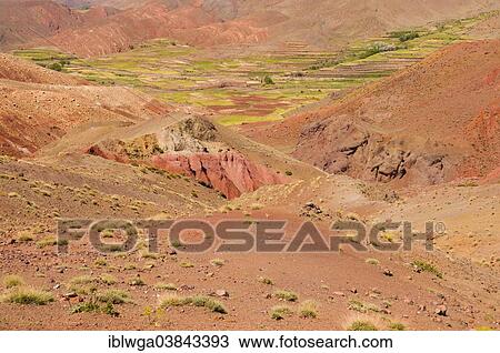Stock Image - "High Atlas Mountains, Morocco, Africa". Fotosearch
