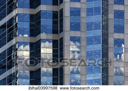 "High-rise building, glass facade with reflections, Calgary, Canada, North America" View Large Photo Image Stock Photo - "High-rise building, glass facade with reflections, Calgary, Canada, North America". Fotosearch