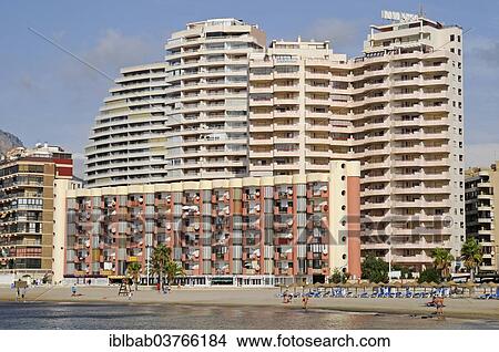 "High-rise buildings at Playa Arenal Bol beach, Calp, Costa Blanca, Alicante province, Spain, Europe" View Large Photo Image Picture - "High-rise buildings at Playa Arenal Bol beach, Calp, Costa Blanca, Alicante province, Spain, Europe". Fotosearch