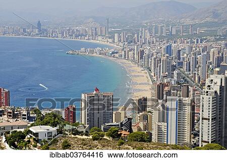 "High-rise buildings, coastline, Benidorm, Province of Alicante, Spain, Europe" View Large Photo Image Stock Photograph - "High-rise buildings, coastline, Benidorm, Province of Alicante, Spain, Europe". Fotosearch