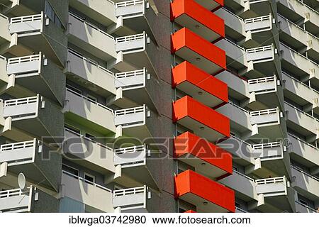 "High-rise, residential building with balconies, satellite town of Chorweiler, Cologne, North Rhine-Westphalia, Germany, Europe" View Large Photo Image Stock Image - "High-rise, residential building with balconies, satellite town of Chorweiler, Cologne, North Rhine-Westphalia, Germany, Europe". Fotosearch
