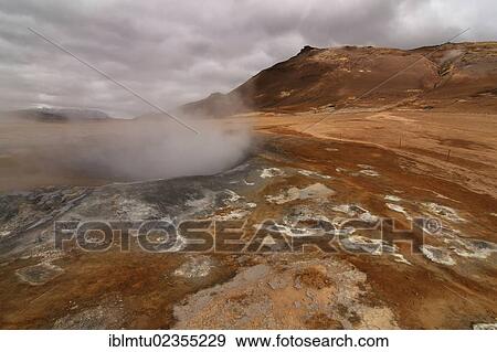 "High Temperature Region of Hveraroend, Namafjall, Northeast Iceland, Iceland, Europe" View Large Photo Image Stock Photo - "High Temperature Region of Hveraroend, Namafjall, Northeast Iceland, Iceland, Europe". Fotosearch