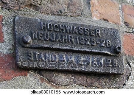 "High-water mark on the banks of the Rhine river, New Year 1926, Kaiserswerth, Niederrhein region, Kaiserswerth, Dusseldorf, Rhineland, North Rhine-Westphalia, Germany, Europe" View Large Photo Image Stock Photography - "High-water mark on the banks of the Rhine river, New Year 1926, Kaiserswerth, Niederrhein region, Kaiserswerth, Dusseldorf, Rhineland, North Rhine-Westphalia, Germany, Europe". Fotosearch