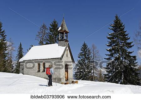 "Hiker in winter on the Hemmersuppenalm alpine pasture at St. Anna's Chapel on the way to Fellhorn Mountain, Reit im Winkl, Chiemgau, Upper Bavaria, Bavaria, Germany, Europe" View Large Photo Image Stock Photograph - "Hiker in winter on the Hemmersuppenalm alpine pasture at St. Anna's Chapel on the way to Fellhorn Mountain, Reit im Winkl, Chiemgau, Upper Bavaria, Bavaria, Germany, Europe". Fotosearch