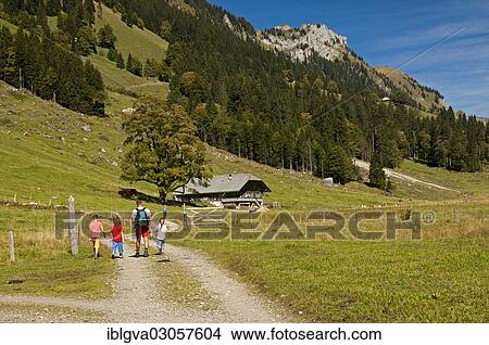 "Hikers in Justistal, bei Pufel, Berner Oberland, Canton of Bern, Switzerland, Europe" View Large Photo Image Picture - "Hikers in Justistal, bei Pufel, Berner Oberland, Canton of Bern, Switzerland, Europe". Fotosearch