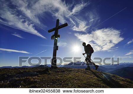"Hikers on the summit of Mount Fellhorn, Reit im Winkl, Chiemgau region, Upper Bavaria, Bavaria, Germany, Europe" View Large Photo Image Stock Photo - "Hikers on the summit of Mount Fellhorn, Reit im Winkl, Chiemgau region, Upper Bavaria, Bavaria, Germany, Europe". Fotosearch