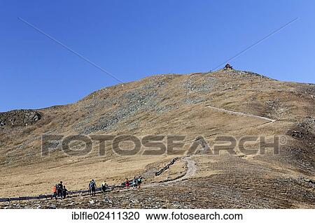 "Hiking trail, view towards the Zirbitzkogel shelter, Seetal Alps, Styria, Austria, Europe" View Large Photo Image Stock Image - "Hiking trail, view towards the Zirbitzkogel shelter, Seetal Alps, Styria, Austria, Europe". Fotosearch