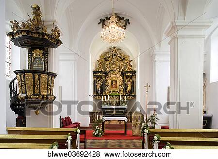 "Hilfberg Church, Pilgrimage Church of Maria Hilf, miraculous image on the altar by Meinrad Guggenbichler, Mondsee, Salzkammergut, Austria, Europe" View Large Photo Image Stock Photo - "Hilfberg Church, Pilgrimage Church of Maria Hilf, miraculous image on the altar by Meinrad Guggenbichler, Mondsee, Salzkammergut, Austria, Europe". Fotosearch