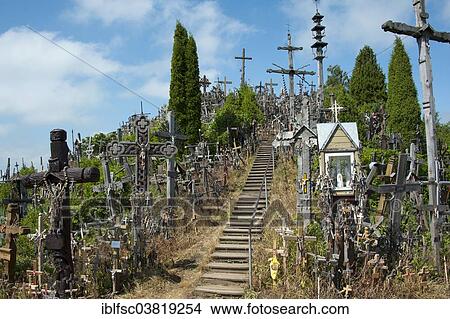 "Hill of Crosses, Siauliai, Lithuania, Baltic States, Europe" View Large Photo Image Picture - "Hill of Crosses, Siauliai, Lithuania, Baltic States, Europe". Fotosearch