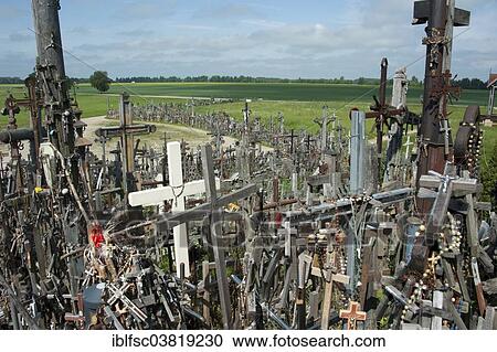 "Hill of Crosses, Siauliai, Lithuania, Baltic States, Europe" View Large Photo Image Stock Image - "Hill of Crosses, Siauliai, Lithuania, Baltic States, Europe". Fotosearch