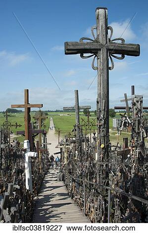 "Hill of Crosses, Siauliai, Lithuania, Baltic States, Europe" View Large Photo Image Stock Photo - "Hill of Crosses, Siauliai, Lithuania, Baltic States, Europe". Fotosearch