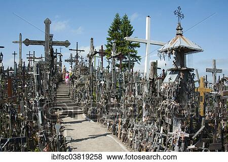 "Hill of Crosses, Siauliai, Lithuania, Baltic States, Europe" View Large Photo Image Stock Photo - "Hill of Crosses, Siauliai, Lithuania, Baltic States, Europe". Fotosearch