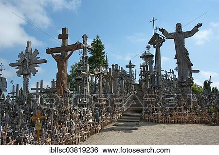 "Hill of Crosses, Siauliai, Lithuania, Baltic States, Europe" View Large Photo Image Stock Photograph - "Hill of Crosses, Siauliai, Lithuania, Baltic States, Europe". Fotosearch