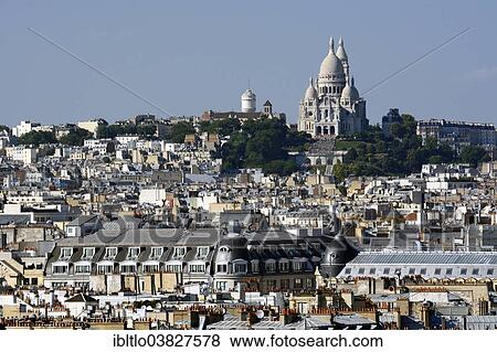 "Hill of Montmartre with Sacre-Coeur Basilica, Basilica of the Sacred Heart of Paris, Paris, Ile-de-France, France, Europe" View Large Photo Image Stock Photo - "Hill of Montmartre with Sacre-Coeur Basilica, Basilica of the Sacred Heart of Paris, Paris, Ile-de-France, France, Europe". Fotosearch