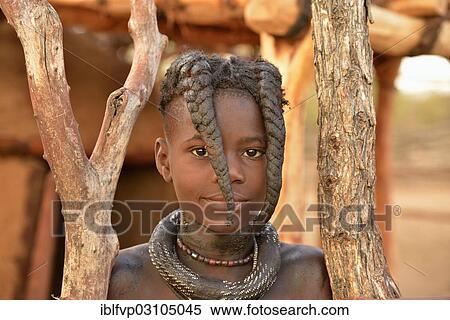 "Himba girl with typical hairstyle, Omuramba, Kaokoland, Kunene, Namibia, Africa" View Large Photo Image Stock Photography - "Himba girl with typical hairstyle, Omuramba, Kaokoland, Kunene, Namibia, Africa". Fotosearch