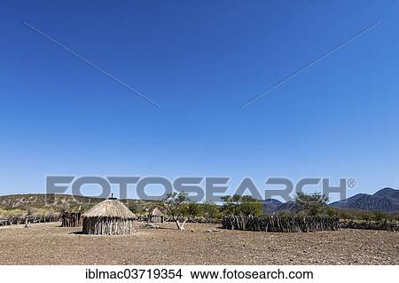 "Himba settlement, Kaokoland, Kunene Region, Namibia, Africa" View Large Photo Image Picture - "Himba settlement, Kaokoland, Kunene Region, Namibia, Africa". Fotosearch