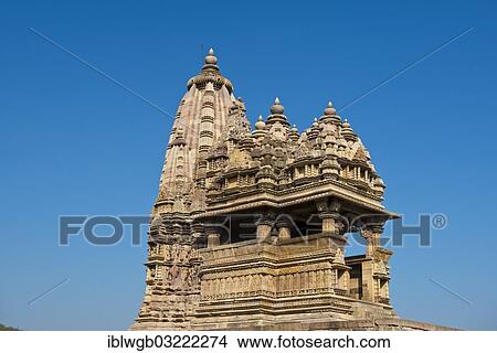 Picture - "Hindu temple, Javari Temple, eastern group of temples, UNESCO World Cultural Heritage Site, Khajuraho, Madhya Pradesh, India, Asia". Fotosearch
