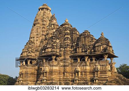 Picture - "Hindu Temple, Kandariya Mahadeva Temple, Western Group, Khajuraho Group of Monuments, UNESCO World Heritage Site, Khajuraho, Madhya Pradesh, India, Asia". Fotosearch