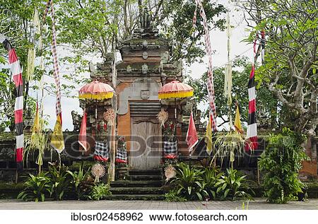 "Hindu temple with decorations in Batubulan, Bali, Indonesia, Asia" View Large Photo Image Stock Image - "Hindu temple with decorations in Batubulan, Bali, Indonesia, Asia". Fotosearch