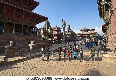 "Hindu Temples and Buddhist monuments on Patan Durbar Square, Patan, Lalitpur District, Bagmati Zone, Nepal, Asia" View Large Photo Image Stock Photo - "Hindu Temples and Buddhist monuments on Patan Durbar Square, Patan, Lalitpur District, Bagmati Zone, Nepal, Asia". Fotosearch