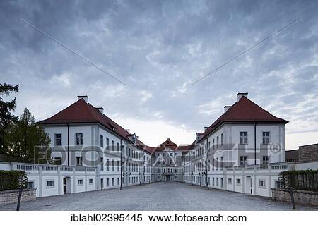 Stock Photography - "Hirschberg Palace, Beilngries, Altmuehltal valley, Bavaria, Germany, Europe". Fotosearch