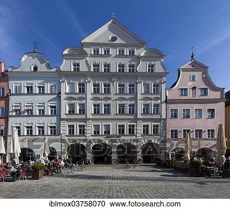 "Historic buildings and pedestrian zone, Landshut, Lower Bavaria, Bavaria, Germany, Europe" View Large Photo Image Stock Image - "Historic buildings and pedestrian zone, Landshut, Lower Bavaria, Bavaria, Germany, Europe". Fotosearch