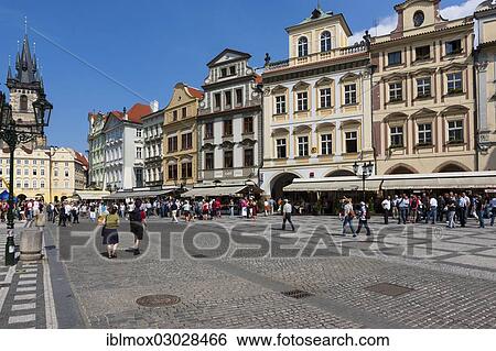 "Historic buildings on Old Town Square, restaurants, Mala Strana, Prague, Czech Republic, Europe" View Large Photo Image Stock Photograph - "Historic buildings on Old Town Square, restaurants, Mala Strana, Prague, Czech Republic, Europe". Fotosearch