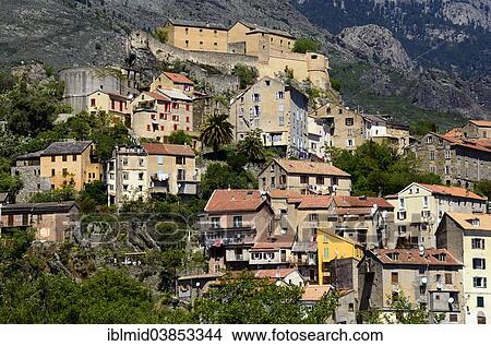 "Historic center with citadel, Corte, Arrondissement Corte, Corsica, France, Europe" View Large Photo Image Picture - "Historic center with citadel, Corte, Arrondissement Corte, Corsica, France, Europe". Fotosearch