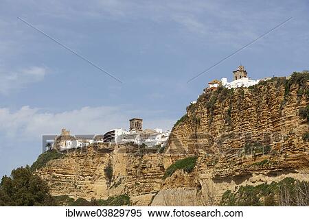 Stock Photography - "Historic centre, Arcos de la Frontera, Province of Cadiz, Andalusia, Spain, Europe". Fotosearch