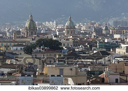 "Historic centre, Baroque church domes, Palermo, Sicily, Italy, Europe" View Large Photo Image Stock Image - "Historic centre, Baroque church domes, Palermo, Sicily, Italy, Europe". Fotosearch